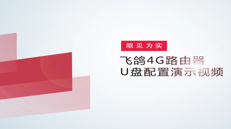 尊龙时凯飞鸽4G路由器U盘配置演示视频